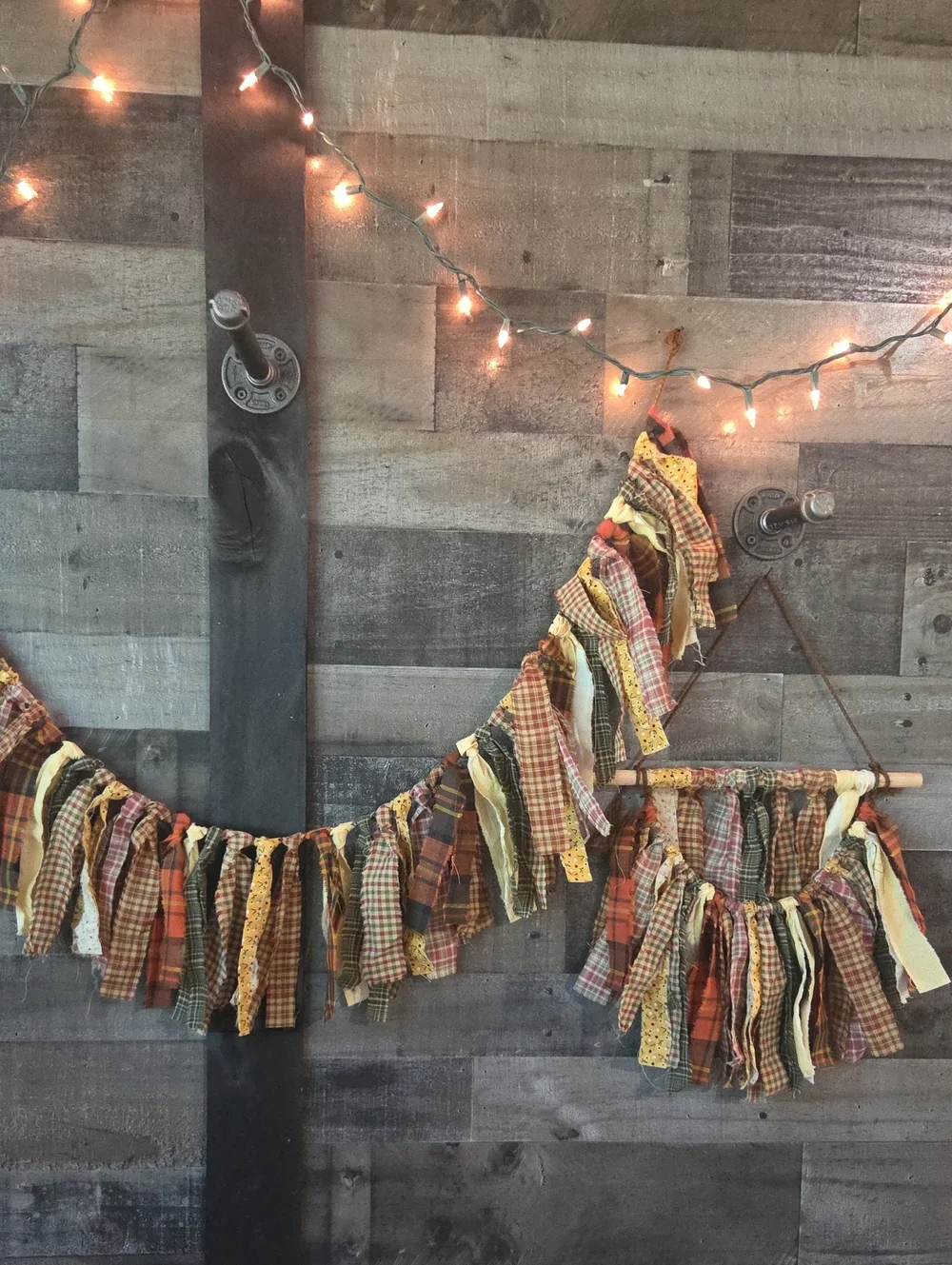 Rustic Fall Boho Chic Garland and Wall Hanging Set